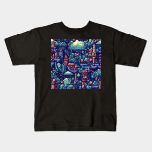 Pixel Art Repeating Pattern Kids T-Shirt